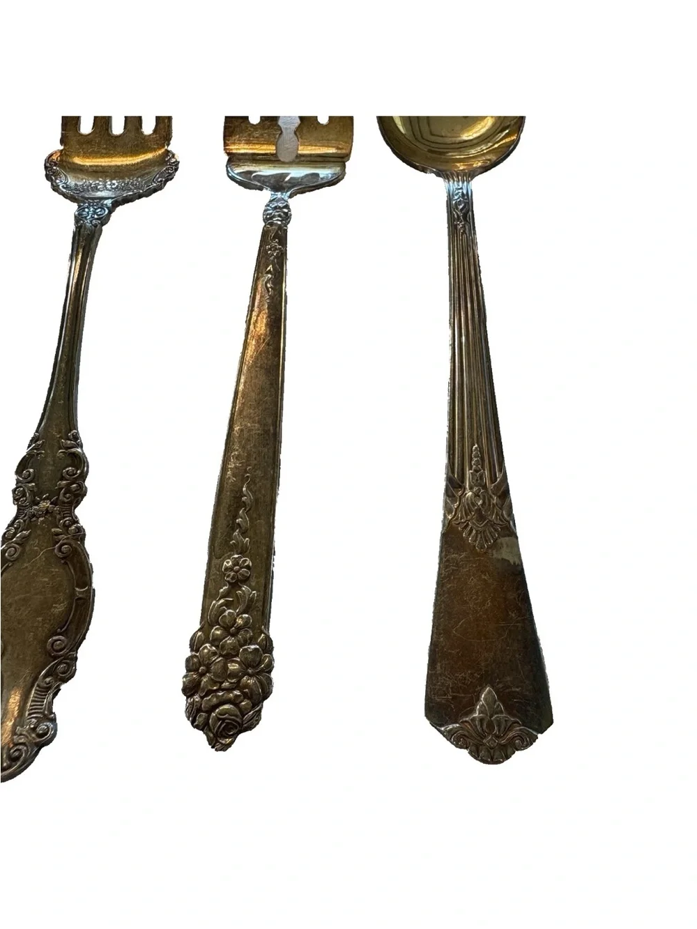 Silver Plated Misc Ornate Serving Pieces SET OF FOUR Vintage